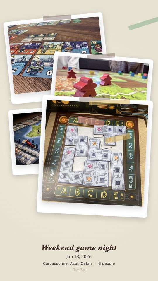Stories share card with four photos